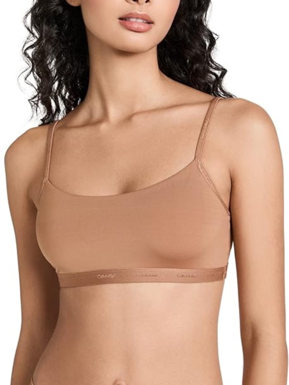 NWT S  Calvin Klein New Comfort Logo Unlined Bralette